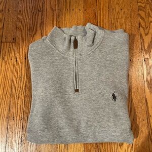 Ralph Lauren Light Gray Quarter-Zip Pullover